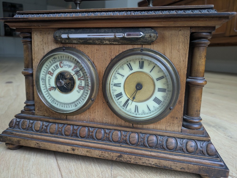 Barometer, clock & thermometer 1900s