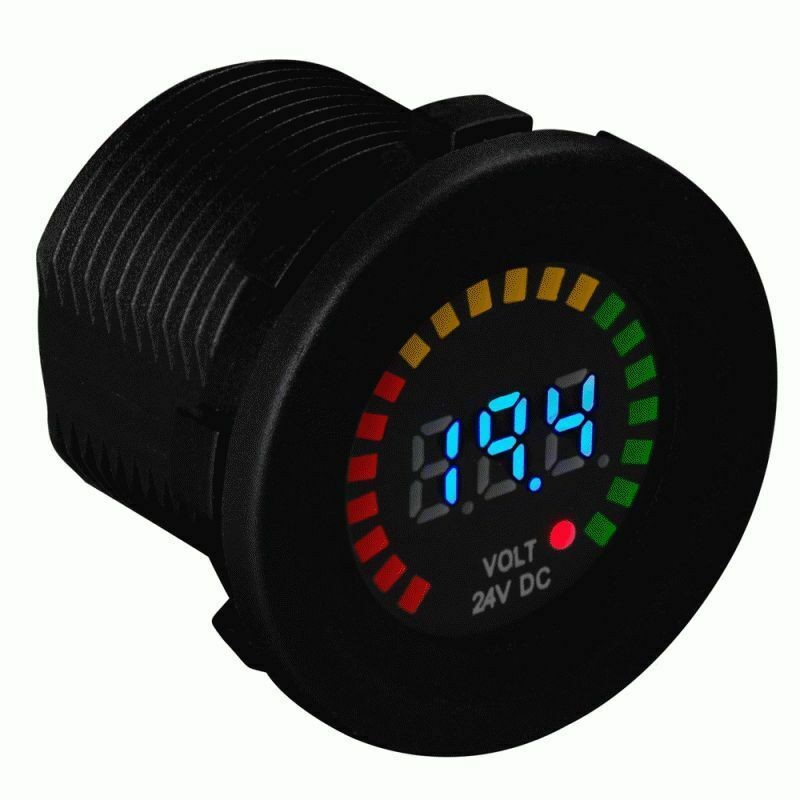 24V Digital Voltage Meter With Flush Mount & Graphic Display IBR94 Install Bay