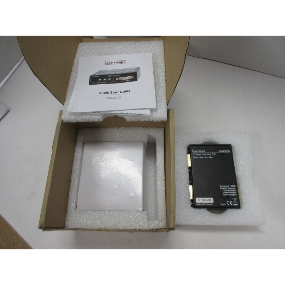 LIGHTWARE DA2DVI-DL 2 OUTPUTDUALB LINK DVI DIST. AMPLIFIER, NEW