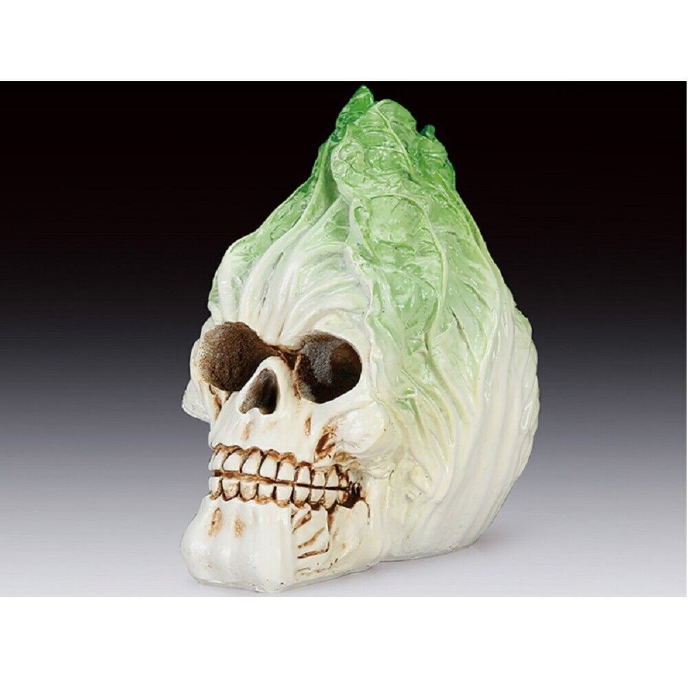 Cabbage Skull Figurine