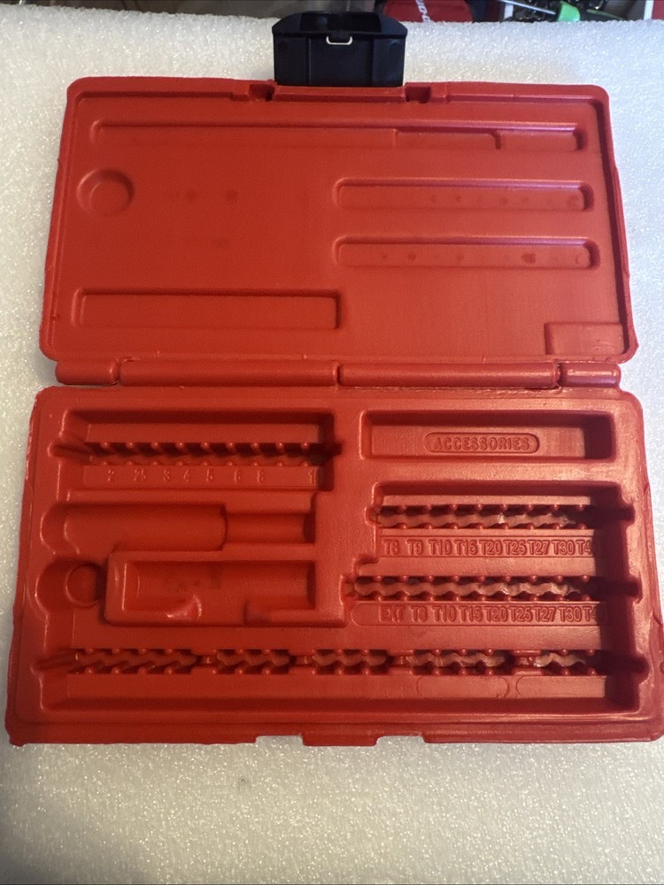 Snap On Screwdriver Bit Plastic Storage Case NEW
