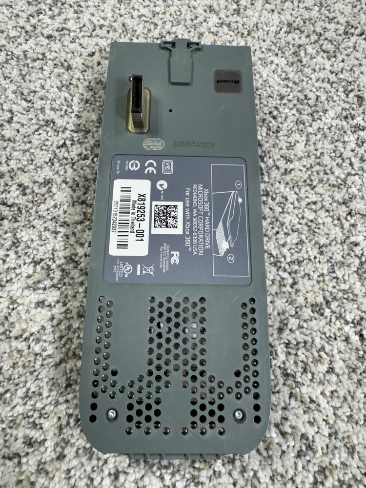 Xbox 360 60GB External Hard Drive Genuine Microsoft HDD Replacement Accessory