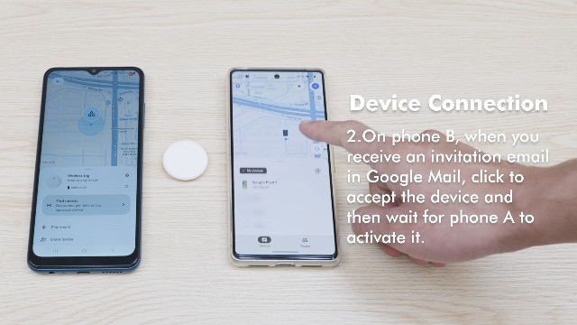 Bluetooth Tracker Tags - 4 Pack for Android & Samsung - Key, Wallet, Luggage Fin