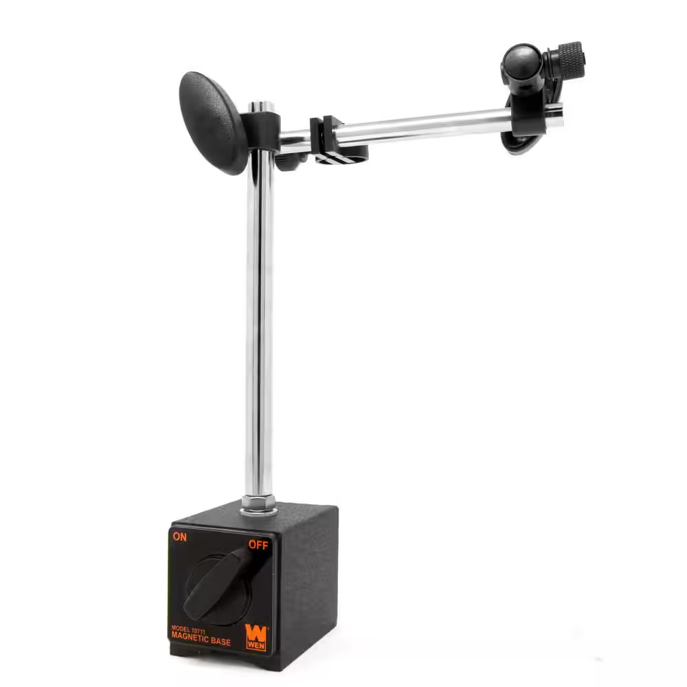 Industrial-Strength Adjustable Magnetic Base for Dial Indicators