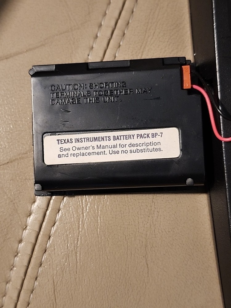 Texas Instruments TI Programmable 55 Calculator With Leather Case, Not Tested