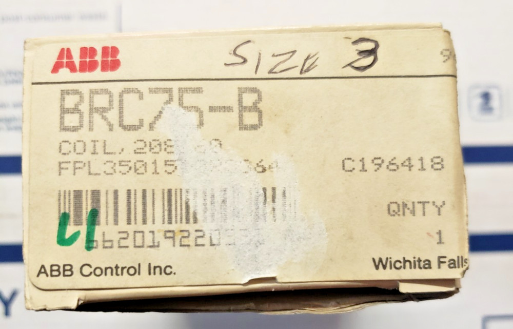 ABB BRC75-B COIL 208V