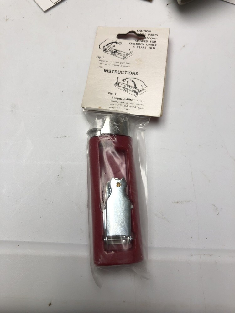 Vtg Joke Lighter Adams knockoff exploding lighter MIP new old stock