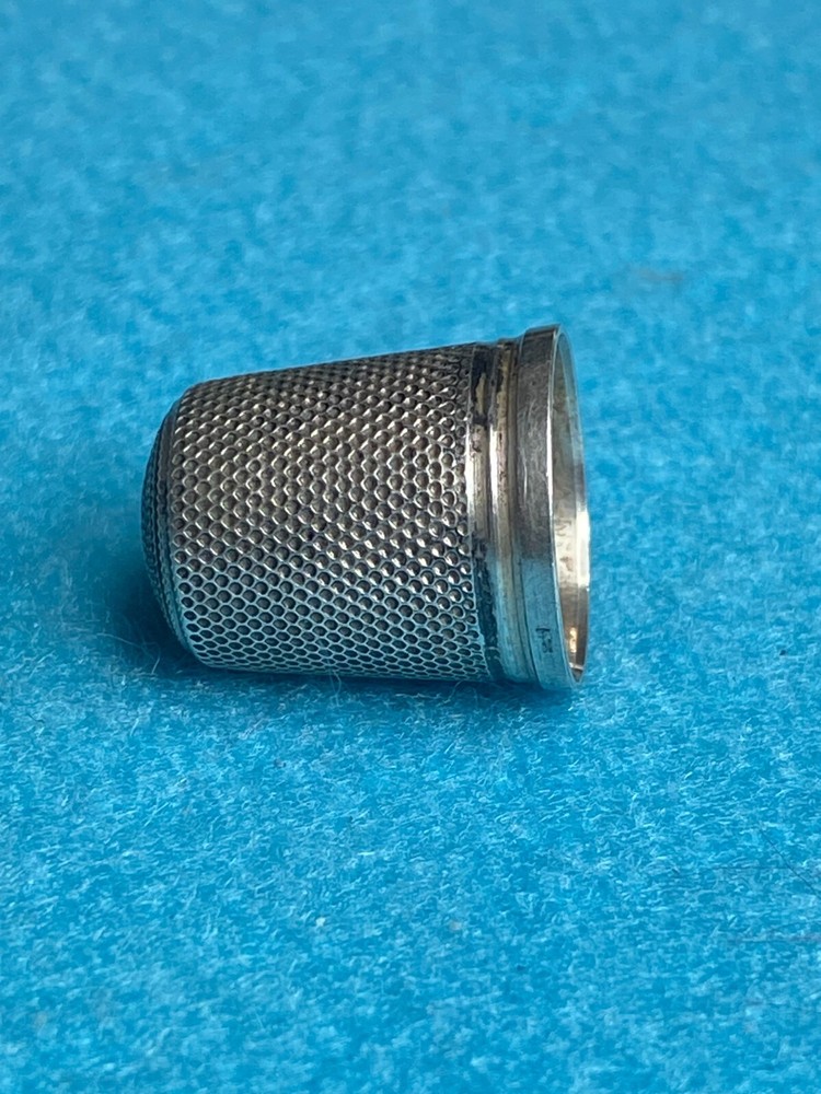 Small Silver Thimble with Hallmarks