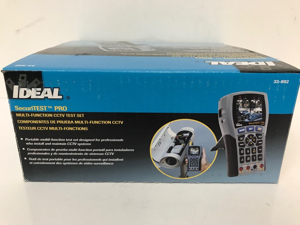 IDEAL NETWORKS 33-892 SECURITEST PRO MULTI-FUNCTION CCTV TEST SET NEW