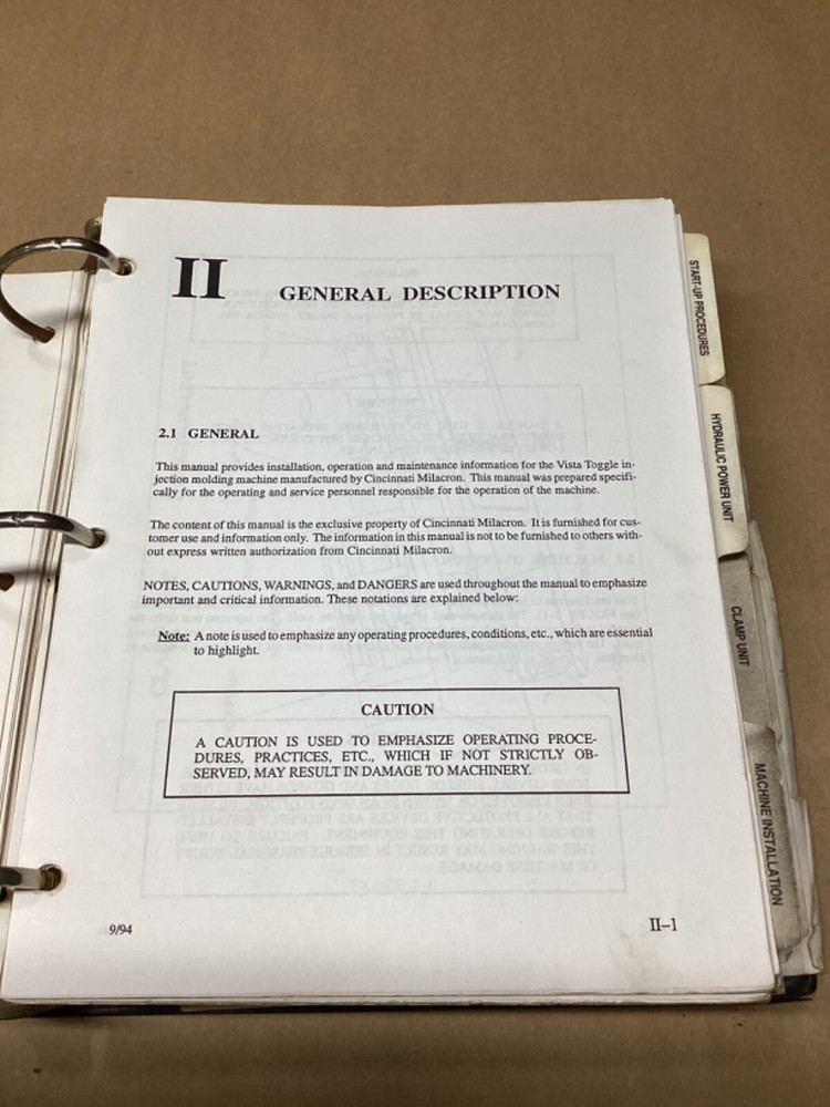 Cincinnati Milacron VT Users Manual #148G24PR7