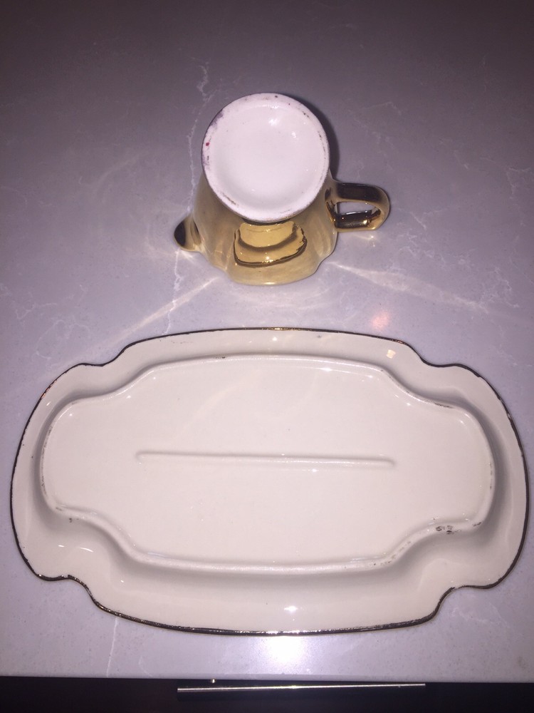 Little Gold Pitcher And Underplate