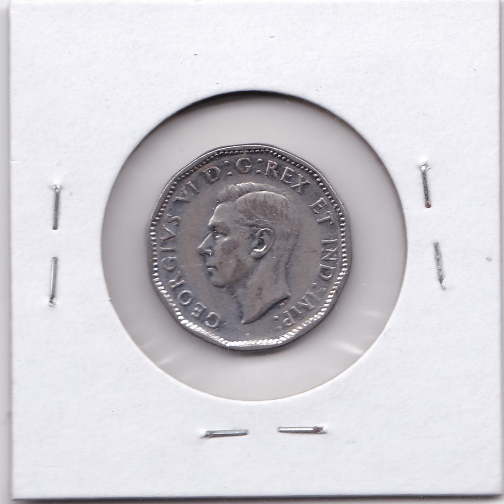 1944 Canada 5 Cents L12