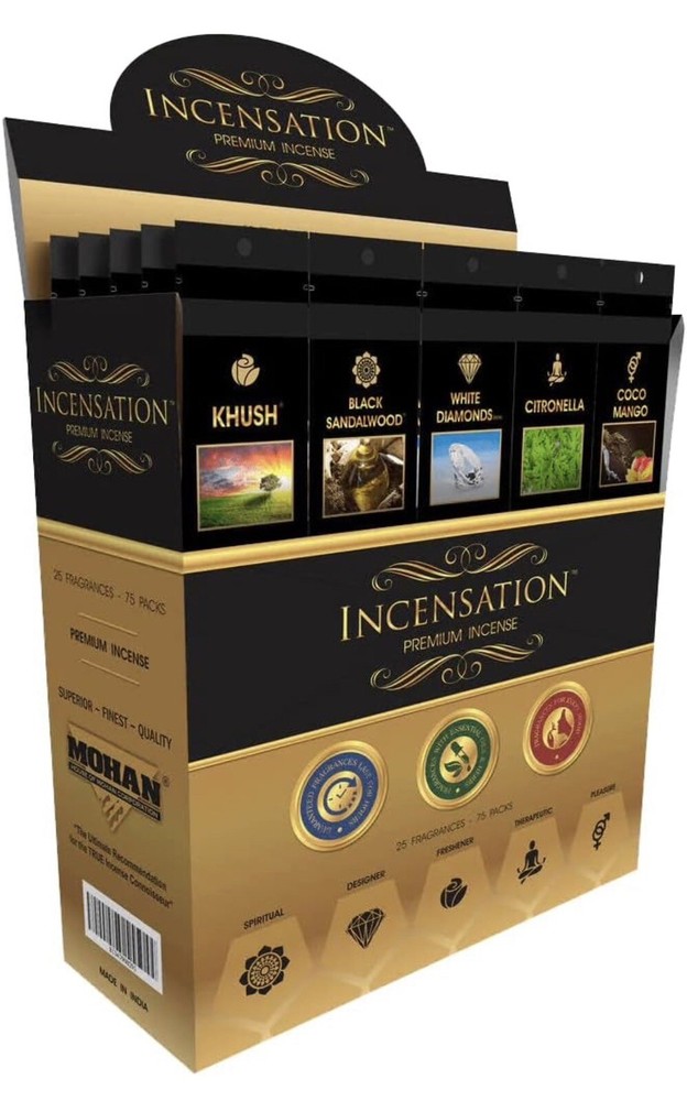 Incense Sticks Mohan Incensations Case 6 Boxes Bulk Aromatherapy New