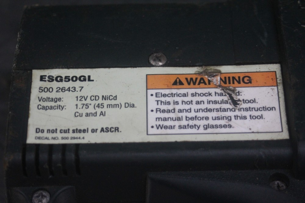 Gator 12 V Cable Cutter ESG50GL