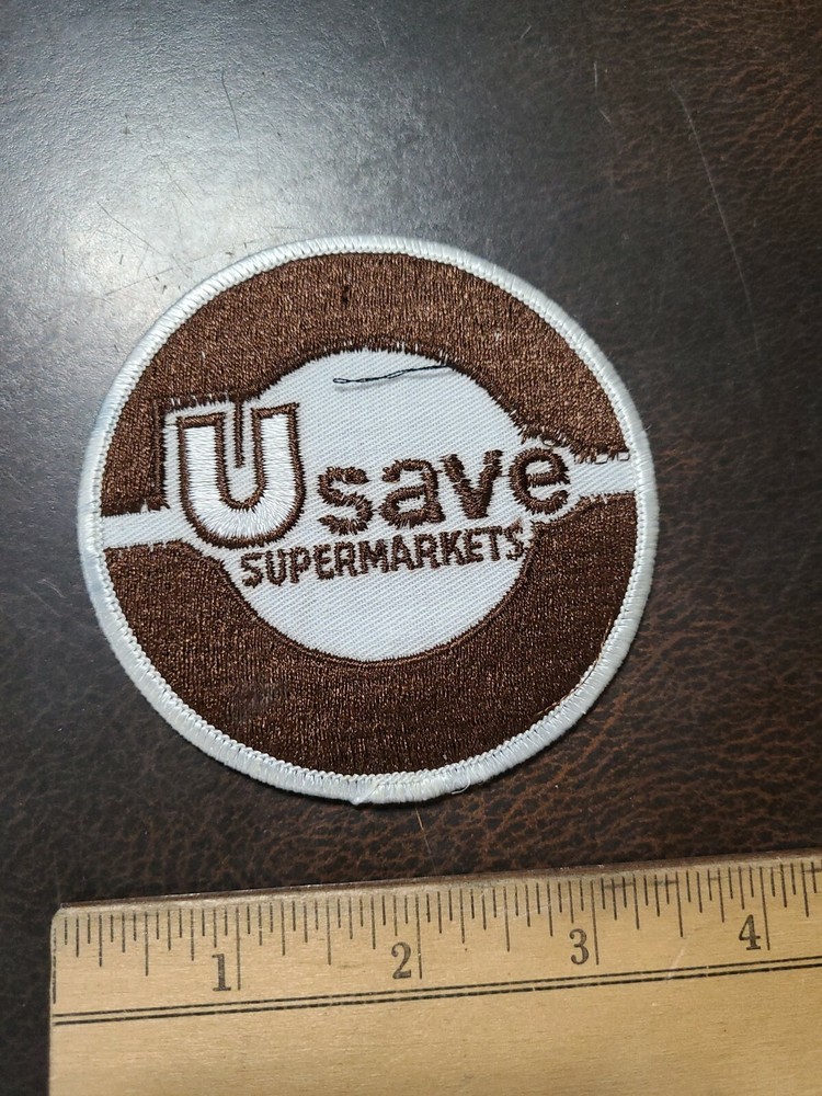 Vintage Employee Patch U Save Supermarkets