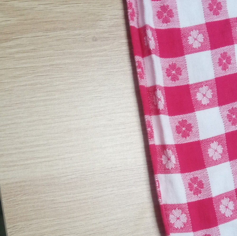 Pink White Check Plaid Rectangular Cloth Tablecloth Classic Style