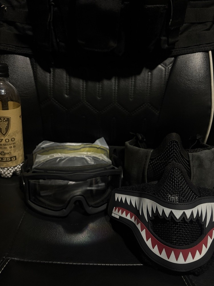 Airsoft Gear- Chest Rig, Goggles, Masks