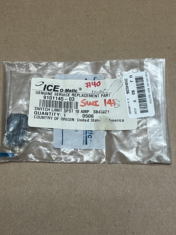 Ice O'Matic 9101145-03 Switch Limit / Bin Switch