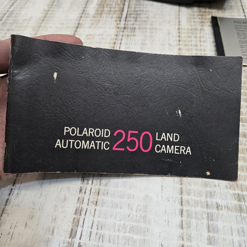 Vintage Polaroid Automatic 250 Land Camera With Manual