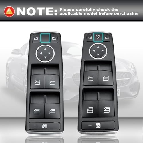 Master Power Window Switch Button Front Driver Side Compatible with 2008–2017