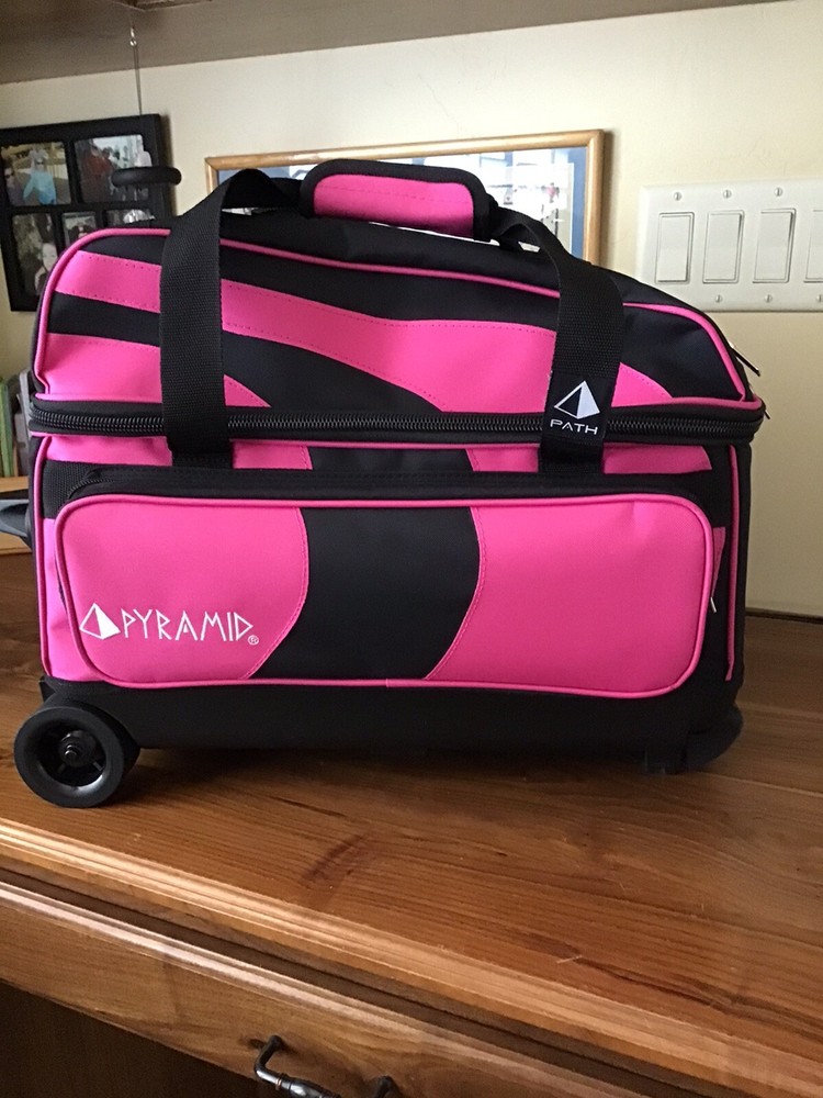 woman’s PYRAMID  PATH DELUXE double roller bowling bag Black/hot Pink
