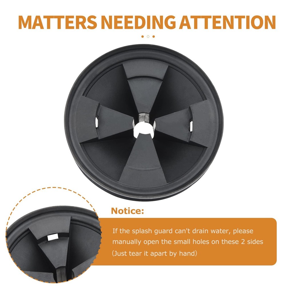 Garbage Disposal Splash Guard, 2-Pack Upgraded EPDM Rubber for InSinkErator E...