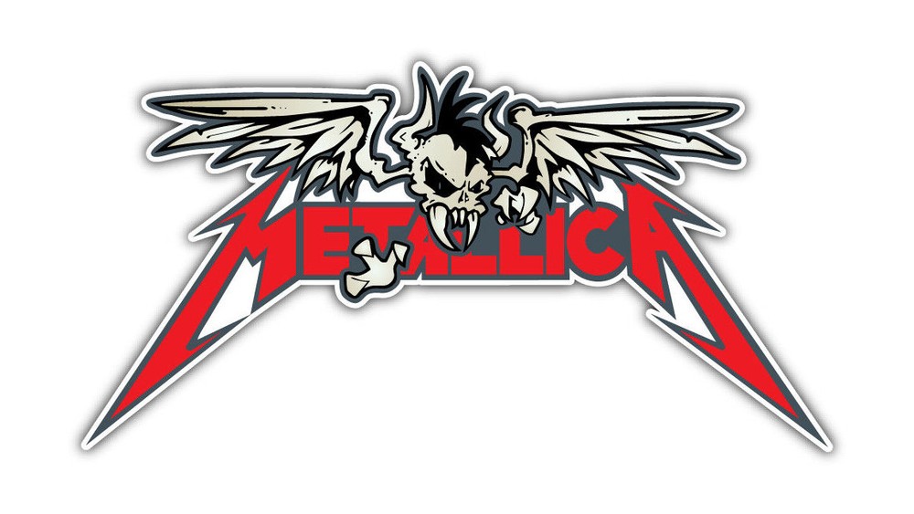 Metallica Skull Logo Sticker Decal