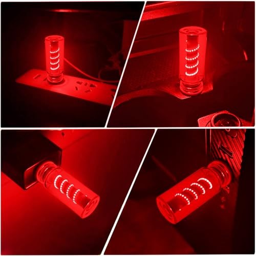 USB Light for Car, Touch Dimmable Retro Interior Lamp LED Ambient Lighting, red
