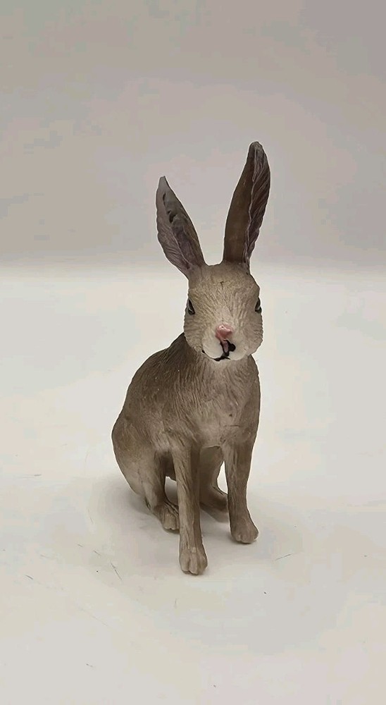 Rabbit Hare Figure Plastic 2 5"H Realistic