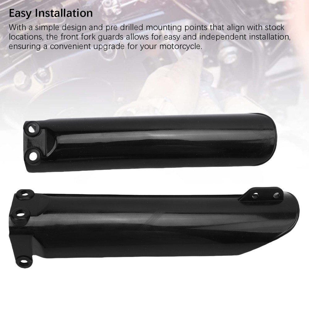 Black Fork Guard Protector Front Fork Guard Covers Shockproof Anti Aging St TWSY