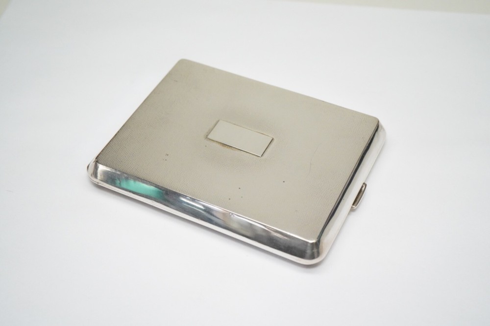 Outstanding HANDMADE Solid Silver Cigarette Case - Nanking - Business Card Case