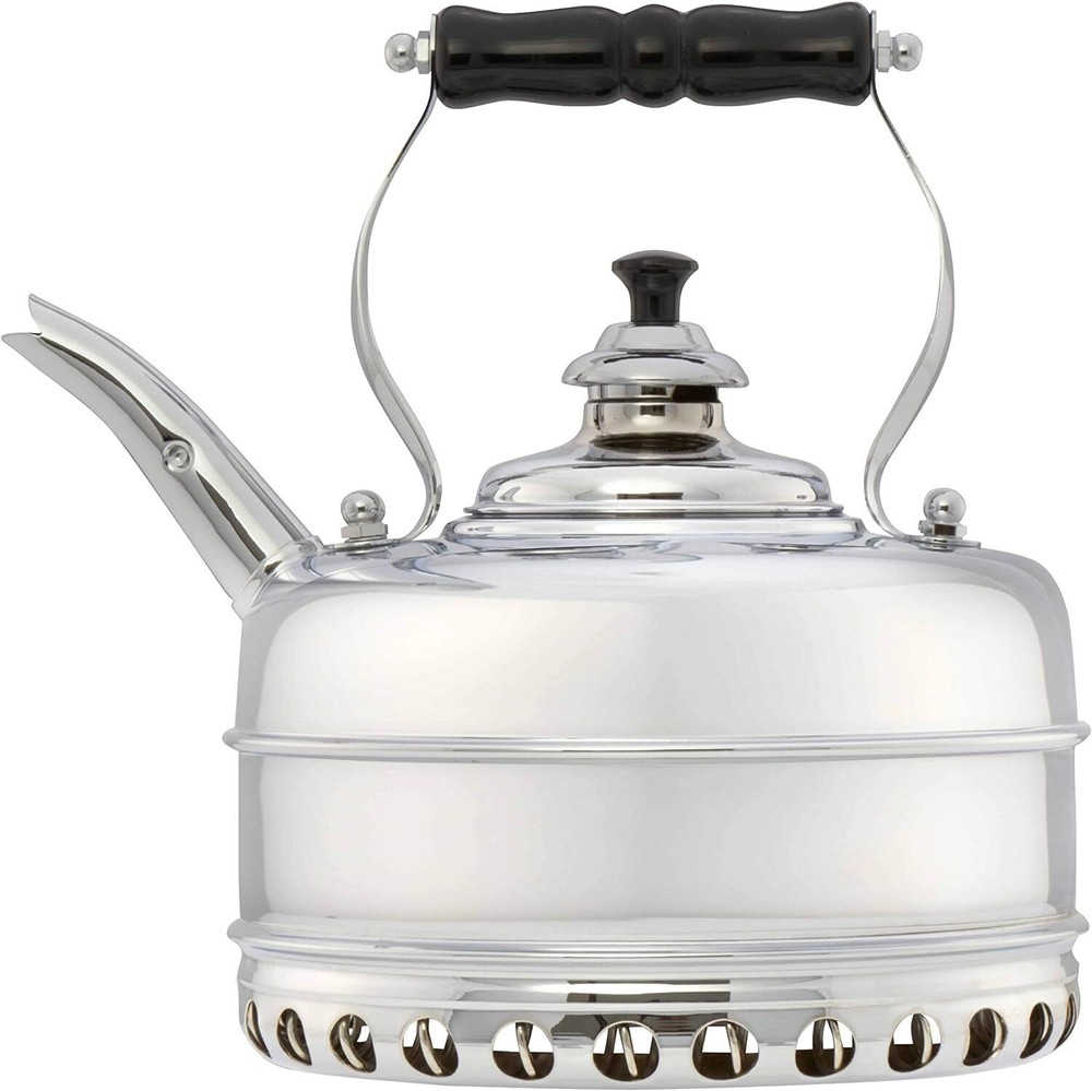 Simplex Kettles Buckingham Solid Plated 1.9 Quart Whistling Tea Kettle