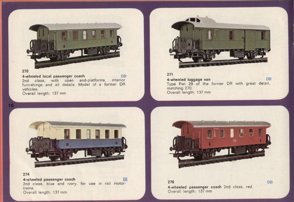 catalog LILIPUT 1969 HO model railway E aa