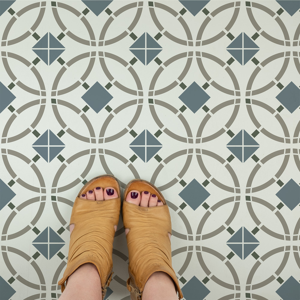 Una Tile Stencil - Durable & Reusable Mylar Stencils