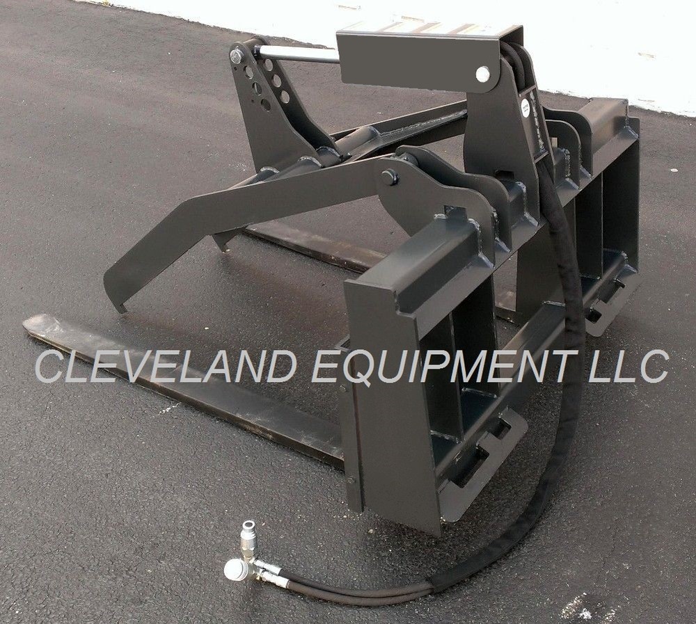 NEW ADJUSTABLE FORK GRAPPLE ATTACHMENT Skid Steer Loader Takeuchi Case Gehl root