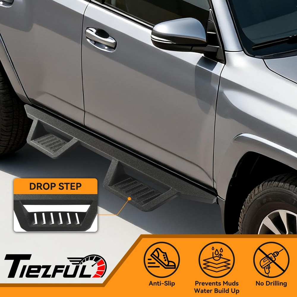 Running Boards for 4Runner 2010-2024 Drop Down Side Steps