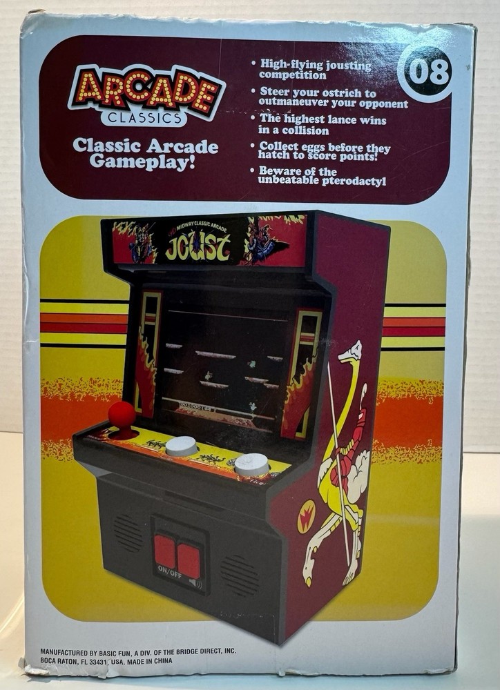 Arcade Classics Joust Retro Mini Arcade Game by Basic Fun.