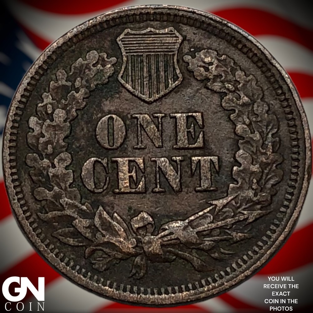 1865 Indian Head Cent Penny Y4130