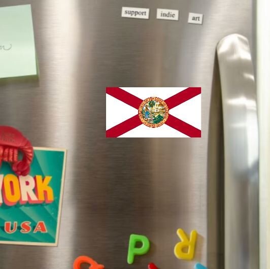 Florida Flag Fridge Magnet