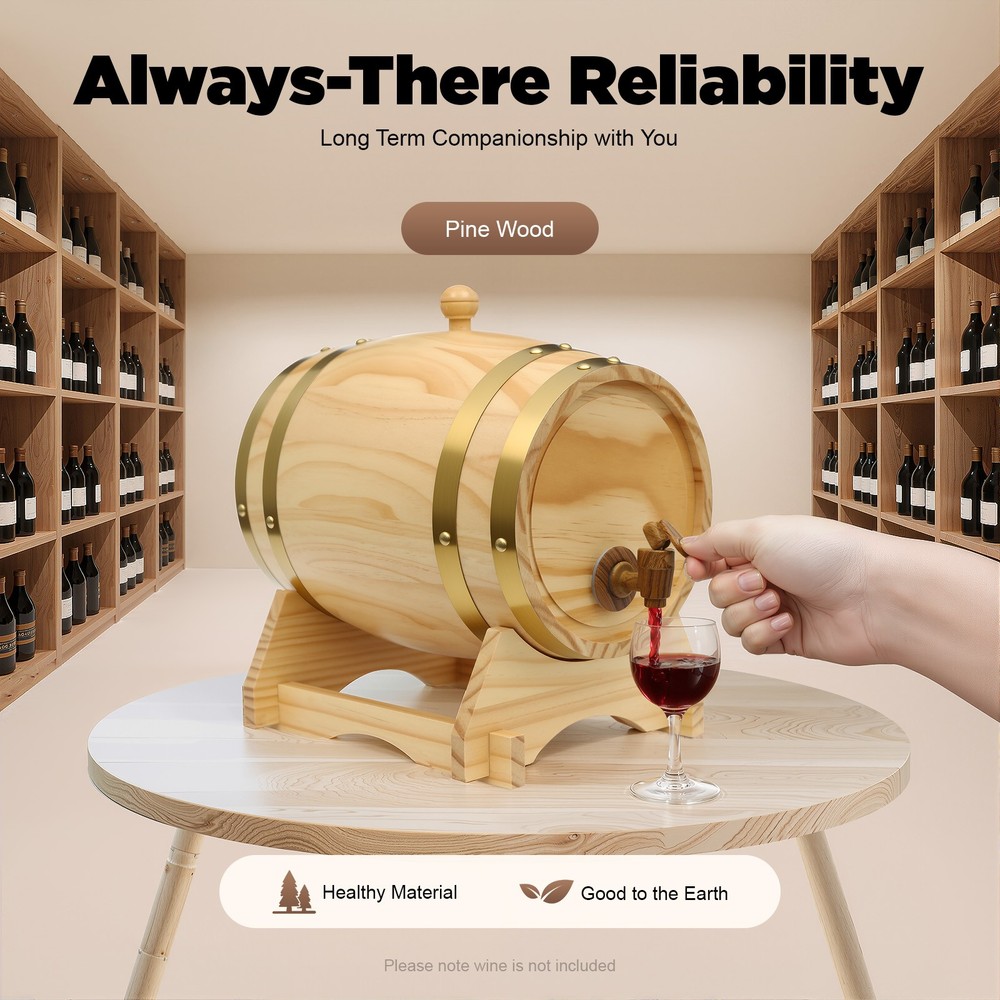 5L/1.32gal Wine Oak Barrels Vintage Whiskey Barrel Vintage Whiskey Barrel