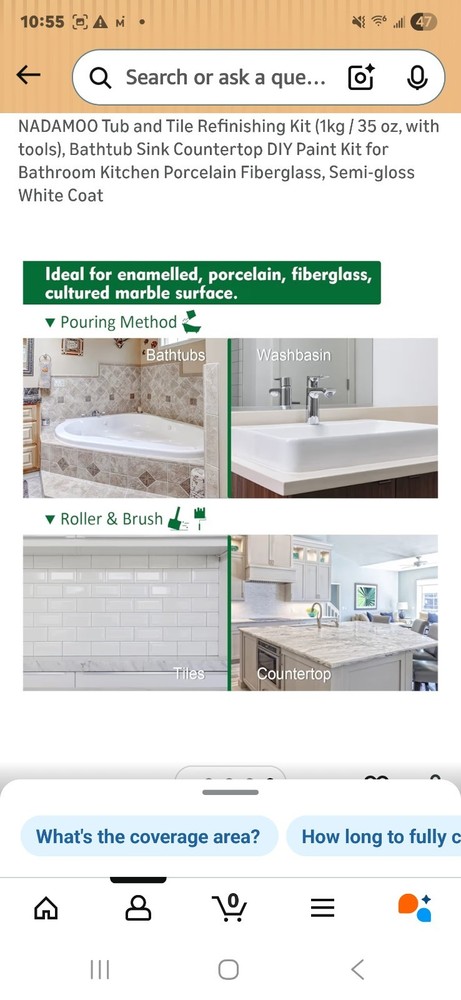 Tub and Tile complete refinishing Kit