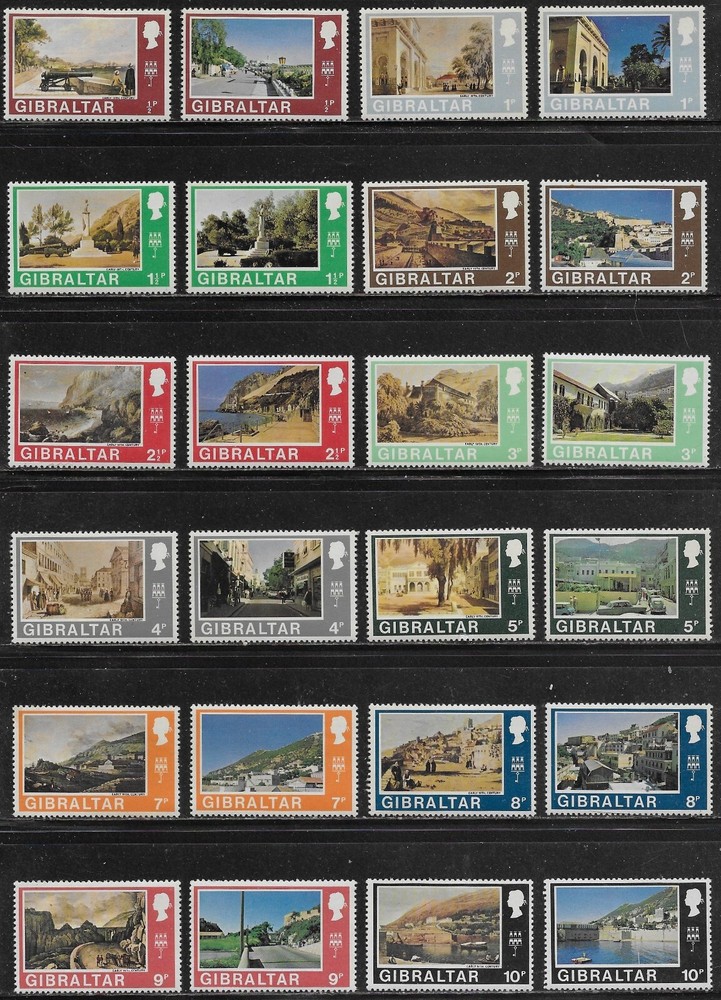 Gibraltar Scott #'s 241 - 272 MH