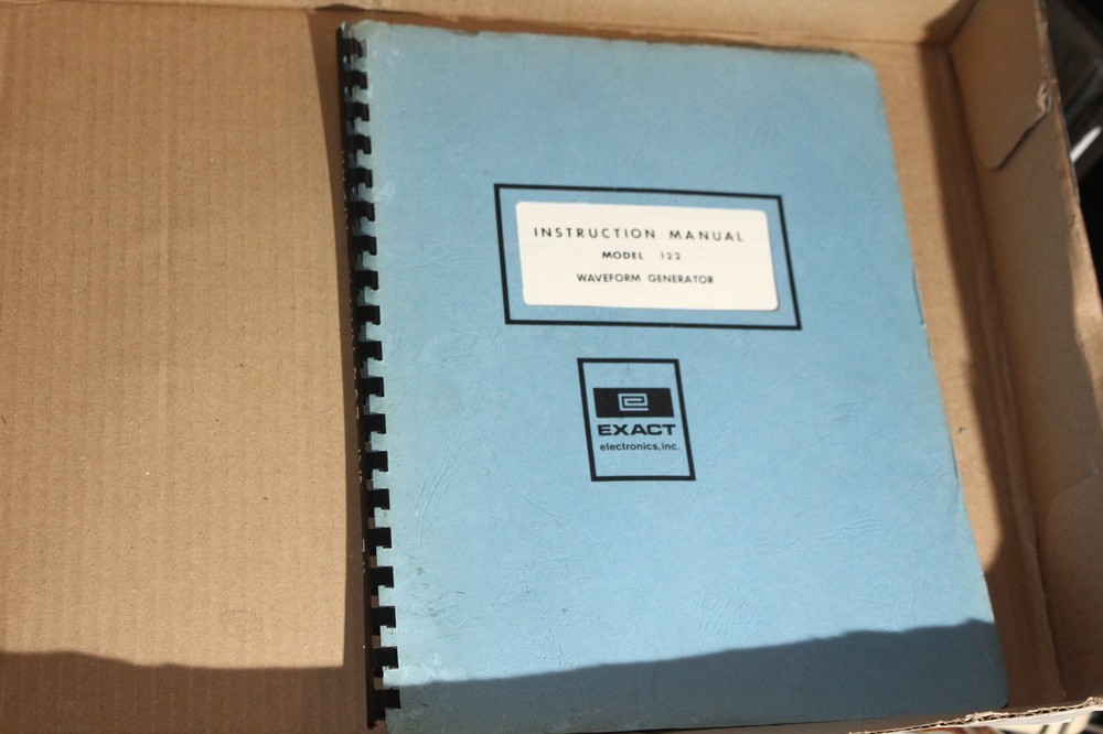 Exact Electronics Model 122 Waveform Generator InstructionManual