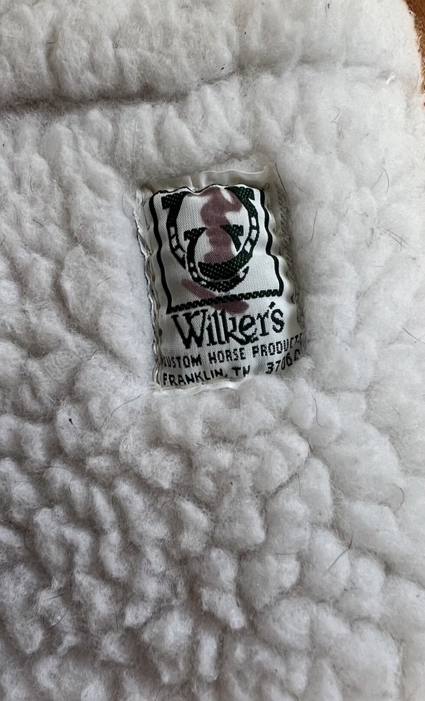 White Fitted English Saddle Pad - Wilkers