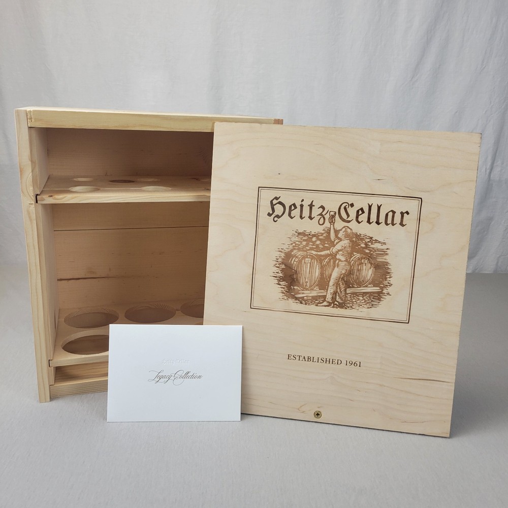 Heitz Cellar Cabernet Legacy Collection Wooden Wine Box Crate 6 Pack