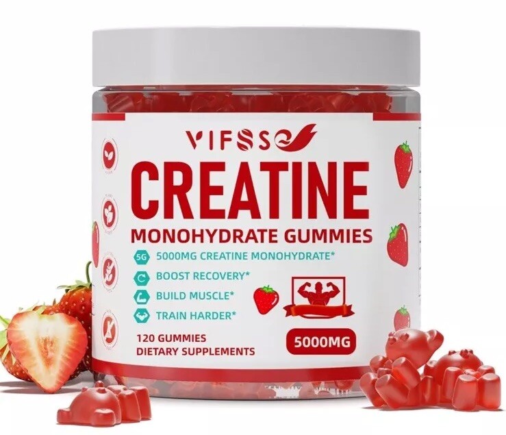 🔥Creatine 120 Sugar Free Monohydrate Gummies BNWT🔥