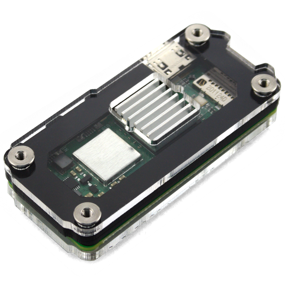 C4Labs Zebra Zero Heatsink Case for Raspberry Pi Zero 2 - Color & Size Options
