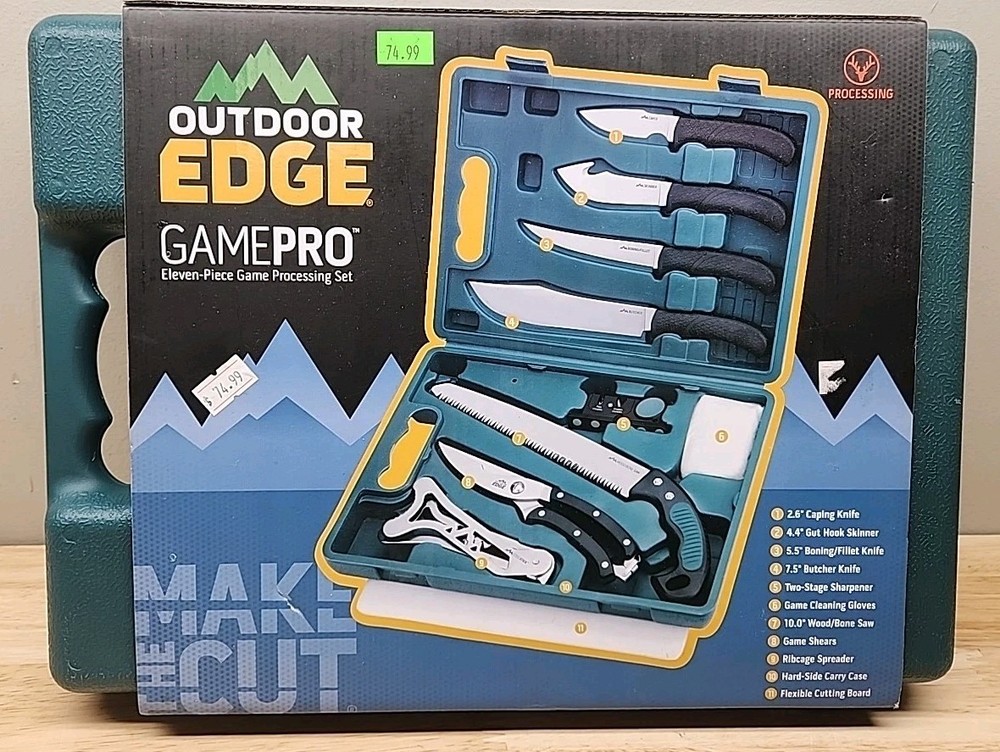 Outdoor Edge Game Pro 11pc Game Processing Set