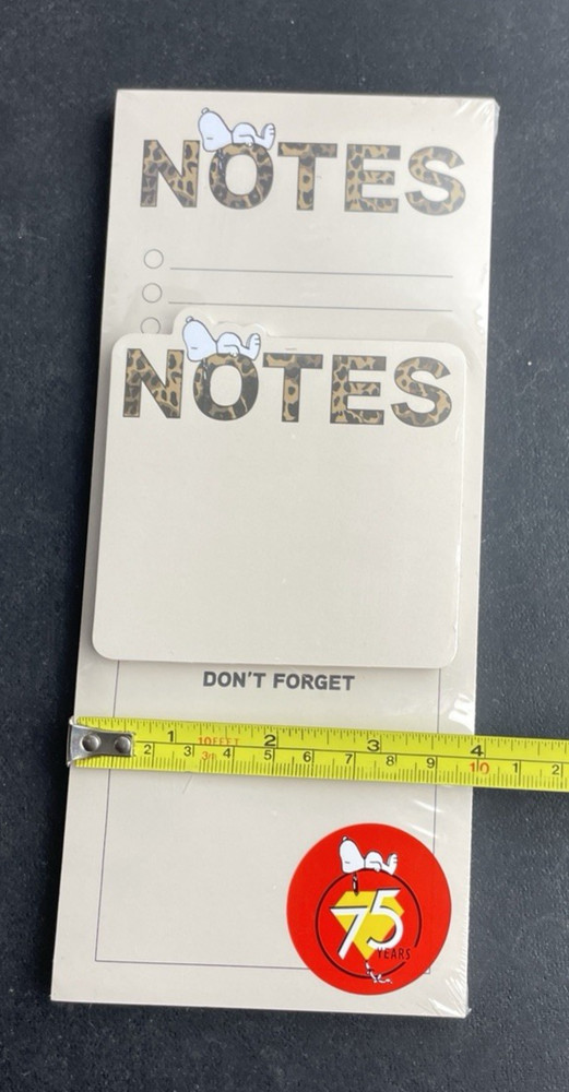 Graphique Snoopy Notepad Set Don't Forget Notes 9"x4" NEW