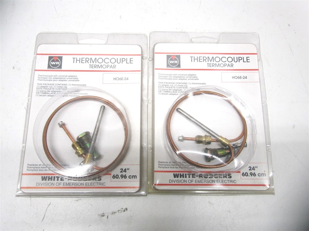 White Rodgers (H06E-18) 24" 18-30mv Copper Universal Thermocouple - Lot of 2